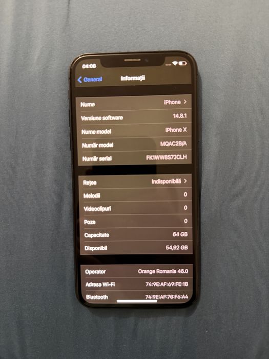 Iphone X Space Grey 64 gb