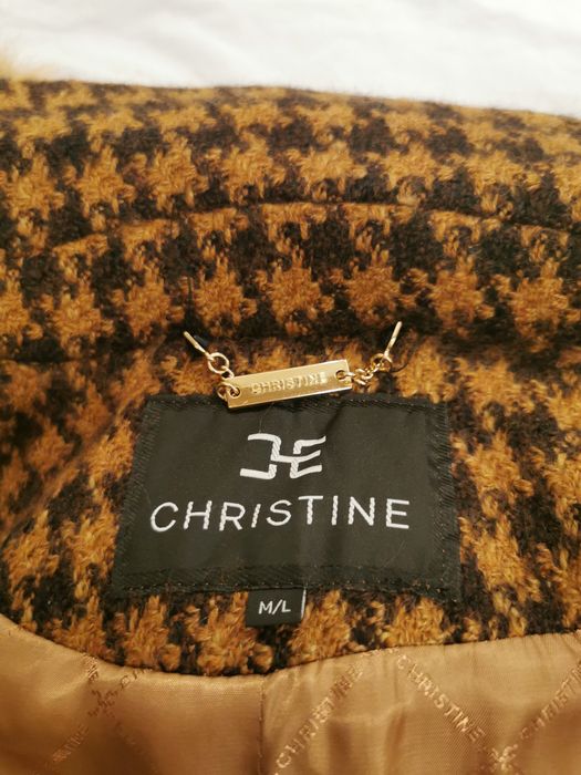 Прекрасно палто CHRISTINE в кафяв цвят