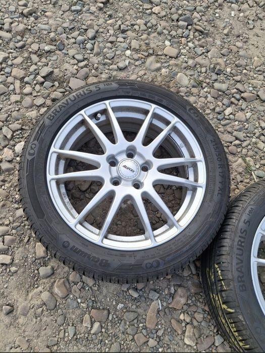 Set jante aliaj R17  5×108+ anvelope Barum