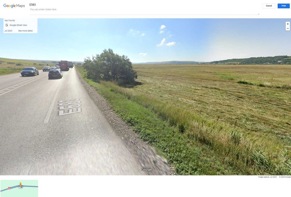 Teren la european   !! letcani DE E85 iasi-tg.frumos