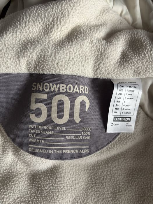 Costum de ski/snowboard copii cu pantaloni reglabili, 6 ani 115-124 cm