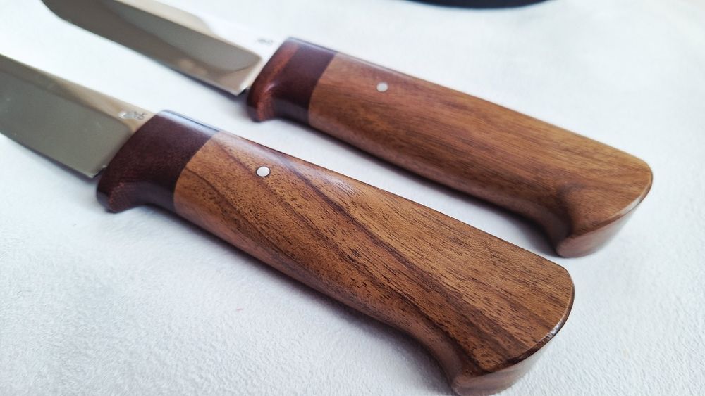 Ножове за лов риболов туризъм ръчна изработка с кожена кания