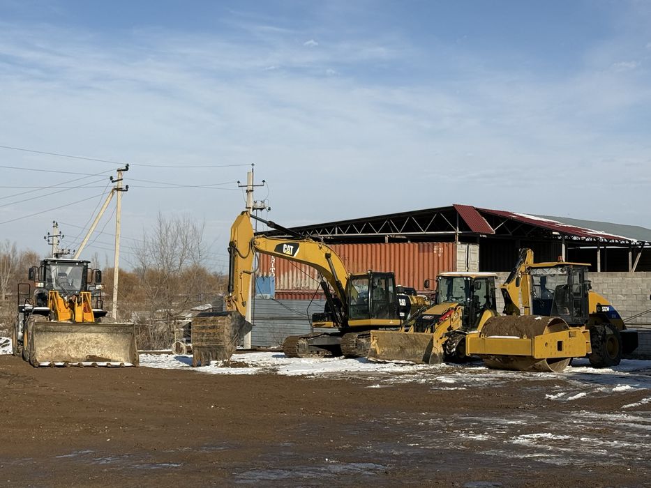 Котлован, самосвал, экскаватор, погрузчик