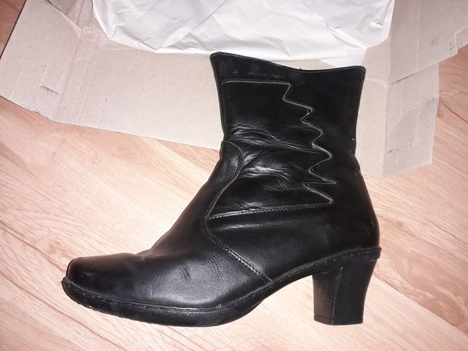 Дамски боти естествена кожа, набук