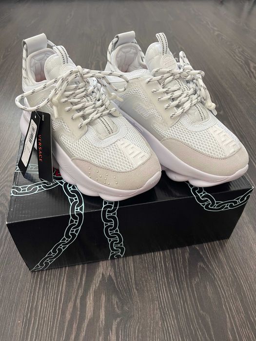 Adidasi Versace Chain Reaction l Produs NOU Premium din Piele Premium