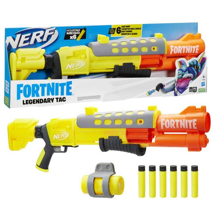 NERF FORTNITE Бластер LEGENDARY TAC с 6 стрели AccuStrike Mega