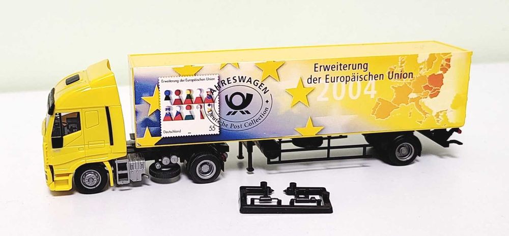 masinuta macheta camion postal Iveco Stralis  AWM nu Herpa scara 1:87