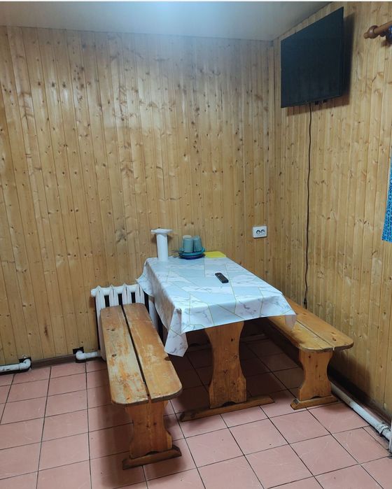 Баня на дровах с бассейном