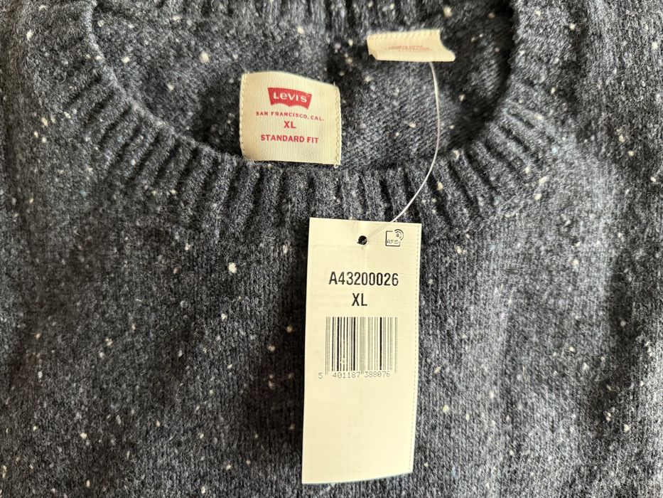 80% вълна Levis / Levi’s  ОРИГИНАЛЕН мъжки пуловер - L/XL
