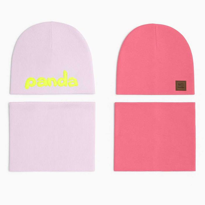 Детские комплекты: шапка + бафф (2 набора)