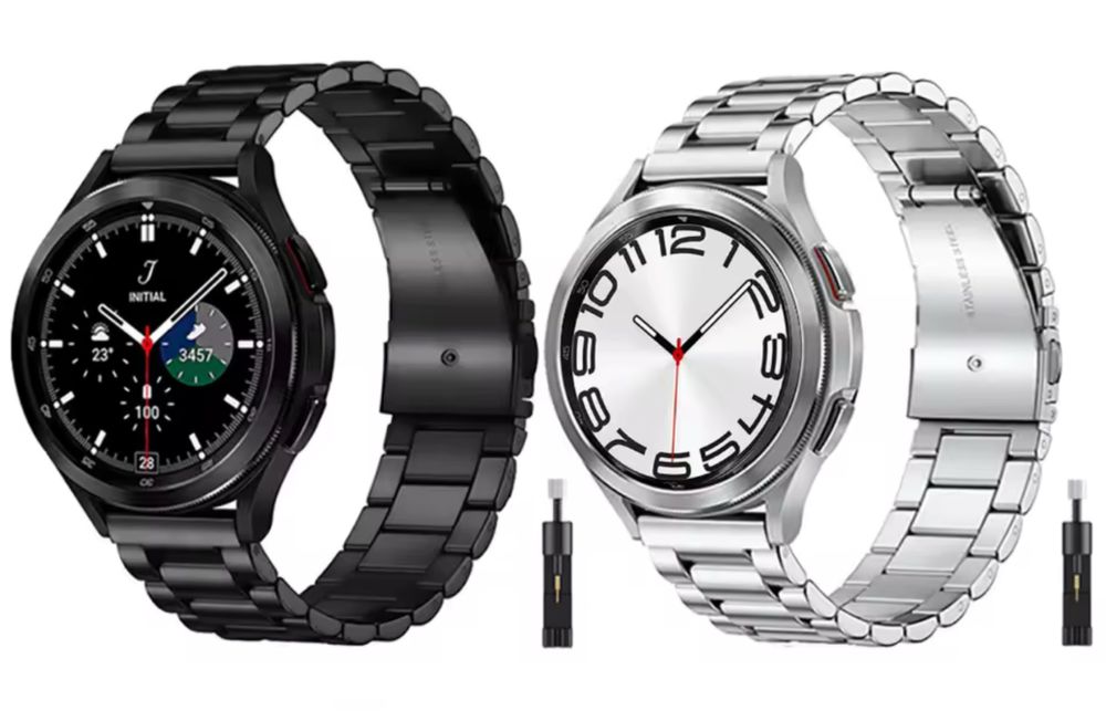 Curea Metal Compatibila Ceas Smart Watch Samsung/Huawei Folie Silicon Sticla