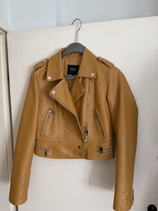 Дамско яке кожено