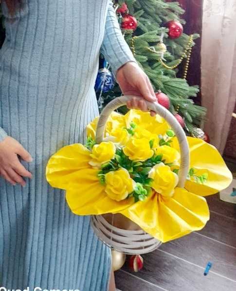 Цветы в корзине (пишите в тг)