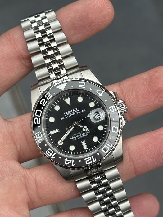 Ceas Seiko GMT Bruce Wayne Mod Automatic