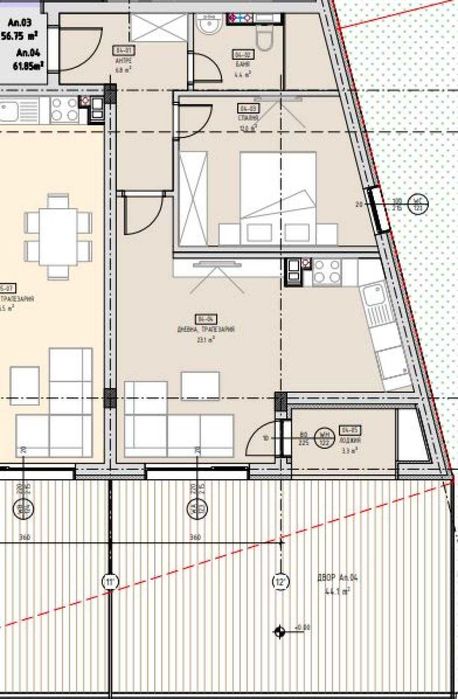 Двустаен апартамент в ж.к. Малинова долина