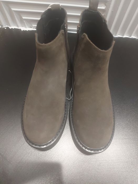 Сапоги натуральный замшевый