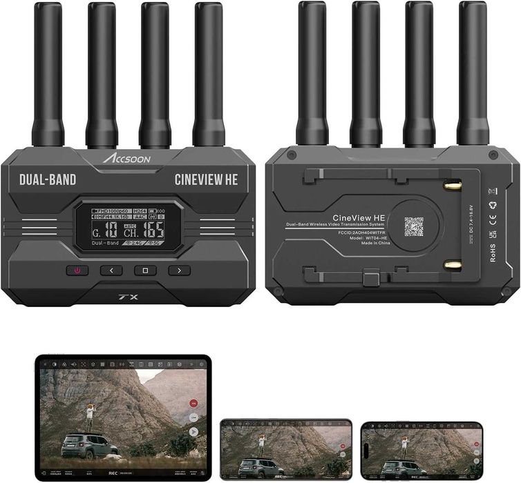 Accsoon CineView HE Безжична видео система HDMI Dual-Band, 350м обхват