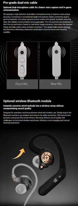 Новые запечатанные проводные наушники KZ EDZ HI-FI Ultra-Wide Frequenc