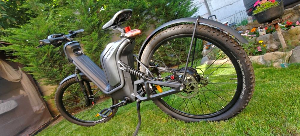 Bicicleta Electrica NIU AERO 27800 - 27.5 Inch, 450mm, Negru-Gri, E-Save | Dynamic | Sport.