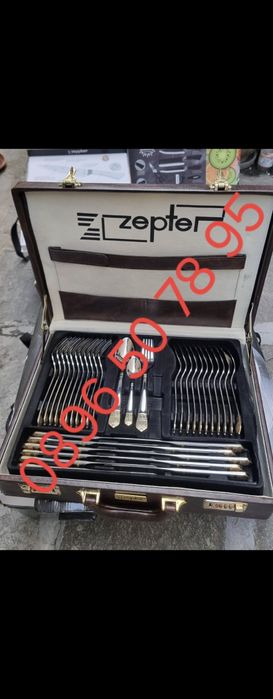 НОВ ! 72 части Цептер Zepter комплект сервиз набор прибори хранене cep