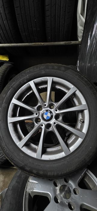Set jante originale BMW + anvelope iarna Michelin Alpine 5  205/60/R16