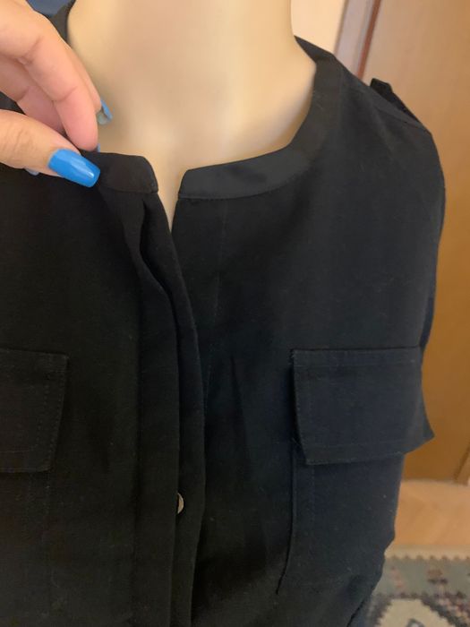 Елегантна черна риза Calvin Klein, размер XS/S