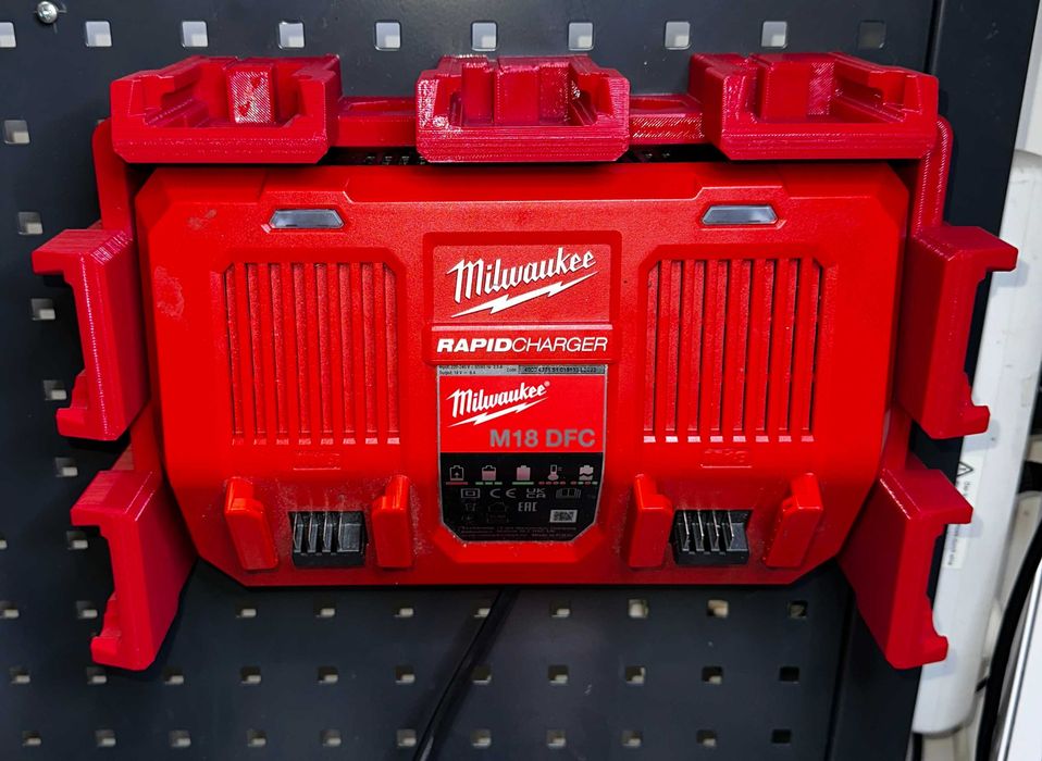Organizator incarcator dublu m18 si  acumulatori milwaukee