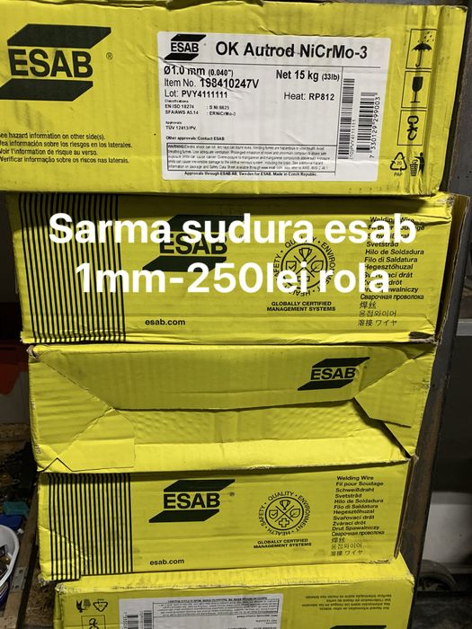 Placute vidia-60lei, cutite strung-sarma de sudura esab