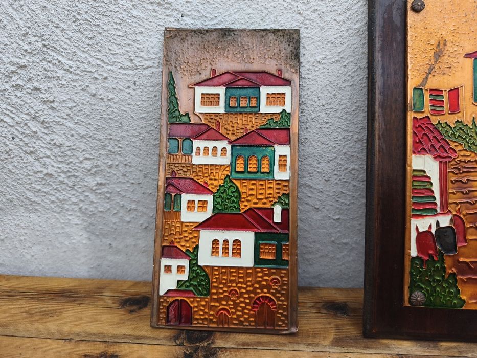 Медно пано с емайл