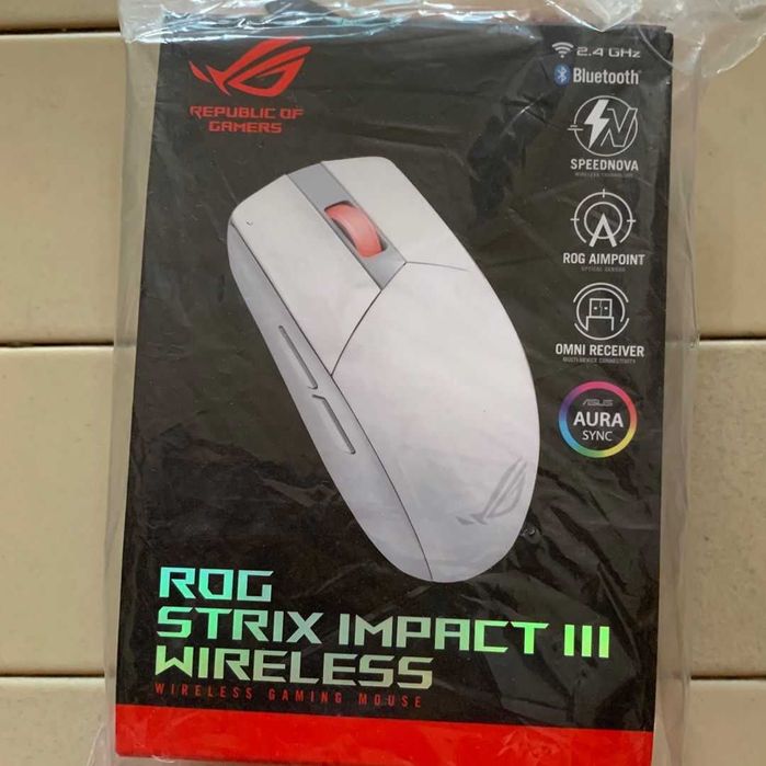 Mouse Gaming Wireless ASUS ROG Strix Impact III 36000 dpi nou sigilat