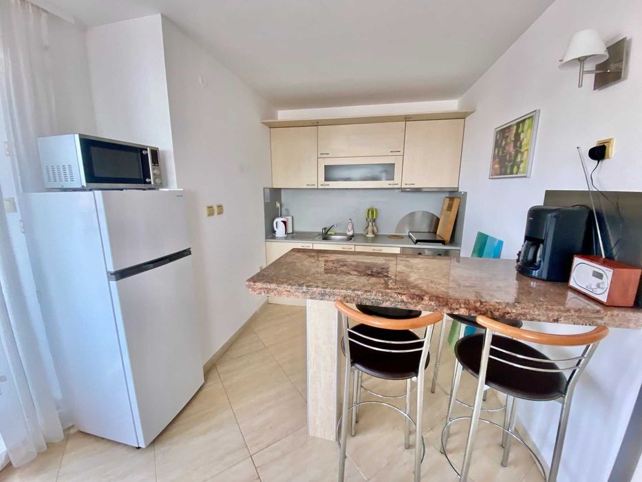 Обзаведен двустаен апартамент с гледка море в комплекс „ Етъра 2 “