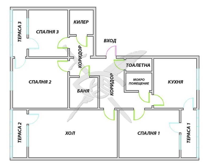 Многостаен апартамент в Меден рудник 87645