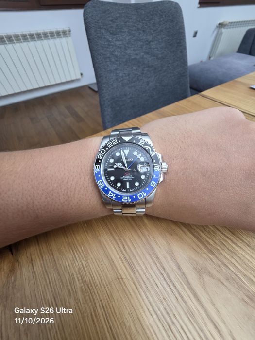 Seiko Mod-Rolex GMT Batman
