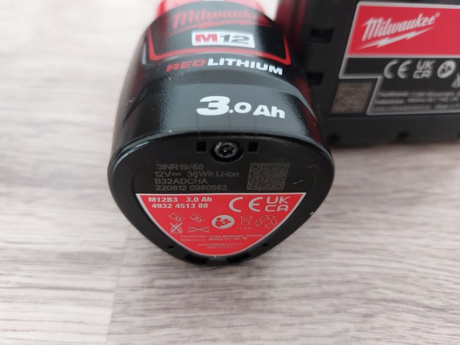 Baterie, acumulator milwaukee M12, 2 amperi, 3 amperi, 4 amperi, 6 amp