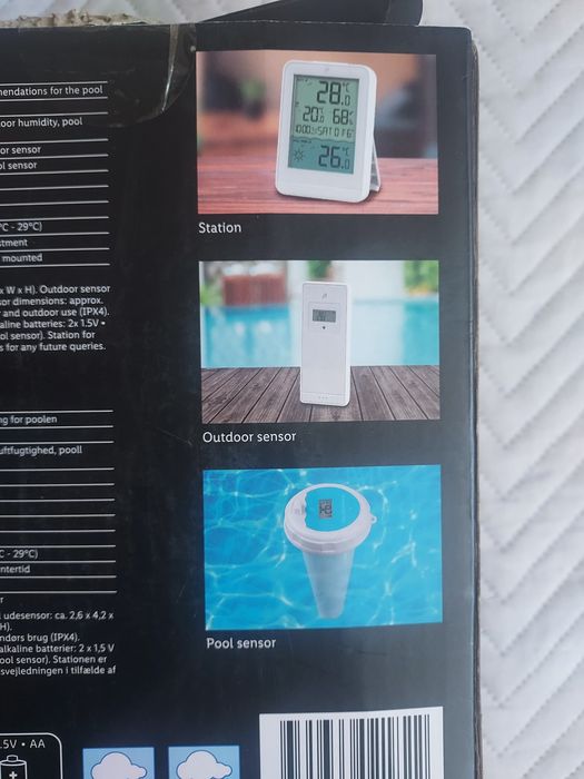 Stație meteo cu senzor piscina