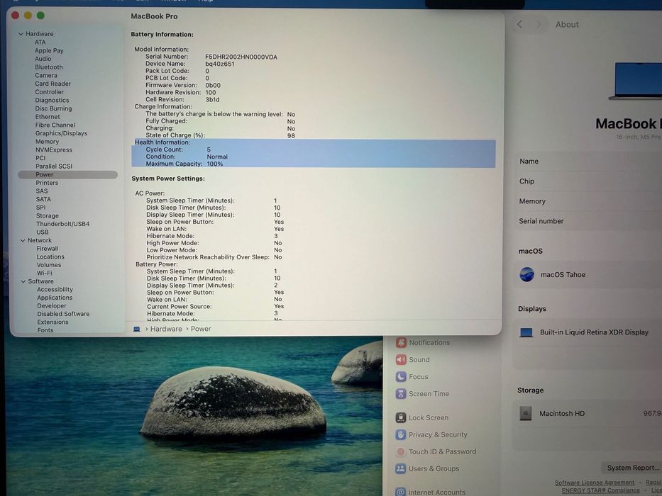 MacBook Pro 16" M5 PRO Chip 18-CPU/20-GPU/24GB RAM/1TB SSD В ГАРАНЦИЯ 5.2029г Apple Care+
