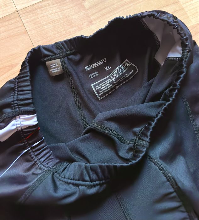 Pantaloni road mountain cycling bike wear waist silicone grip shorts padded Scott black poliester XL