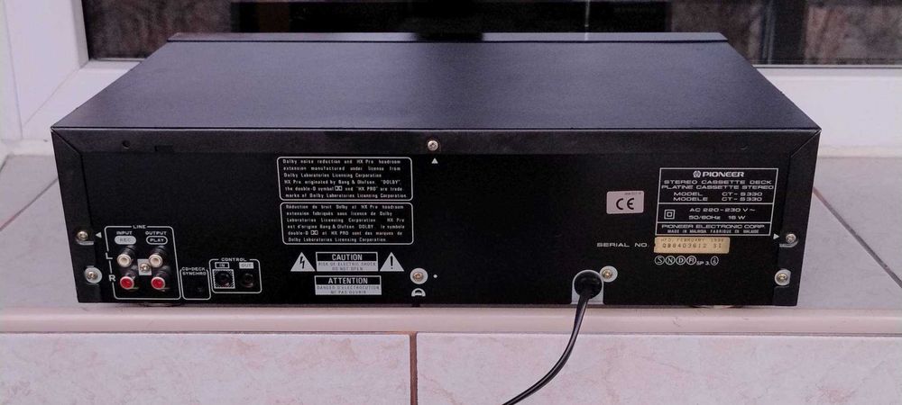 Casetofon PIONEER ct s330 deck Hi-Fi,AUTO BLE,Flex,1994 Malaysia