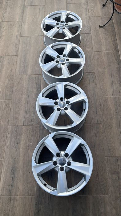 Jante 17 originale Audi R17 5x112 butuc 57,1 Jenți Genți Roți Aliaj Aluminium Set 4 jante Inchi Inci