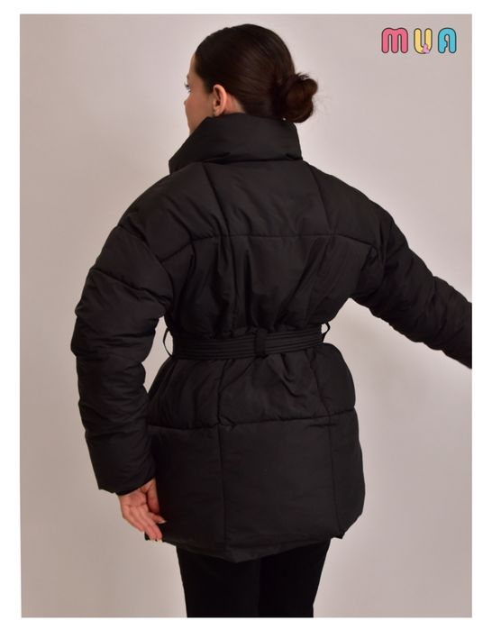 Пуховик черный зима