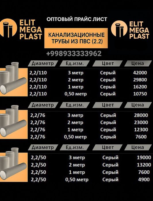 Канализационные трубы из ПВС