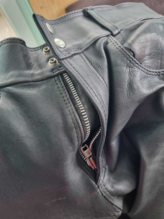 Мото екип естествена кожа яке, панталон, боти