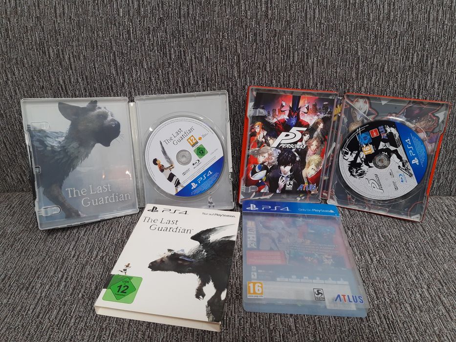 Last Guardian , Persona 5 Steelbook ,метална кутия PS4
