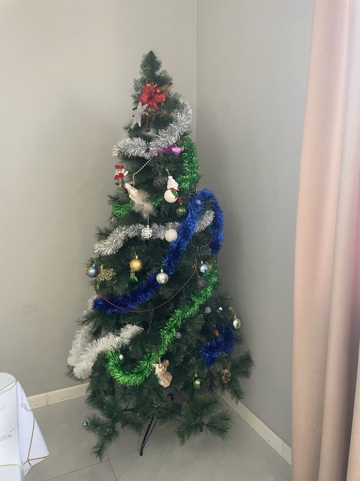 Елка 2 метра с игрушками