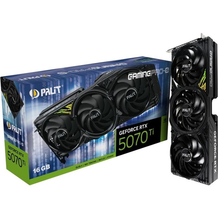 Placa video Palit GeForce RTX 5070 Ti GamingPro-S 16GB GDDR7 256-bit DLSS 4.0