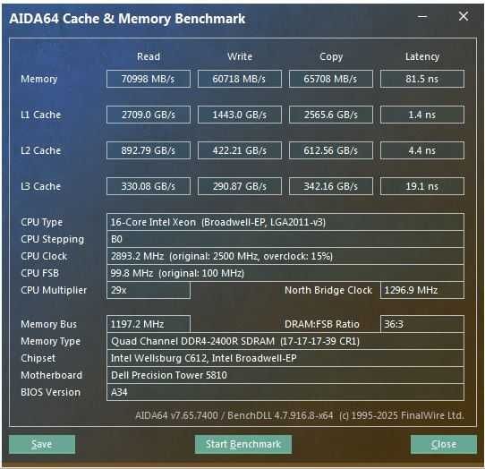Vand 1 procesor xeon e5 2682v4,16core,3ghz,40mb L3 cache,120w,14nm,x99