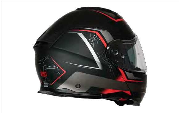 Casca moto Flip-up Origine Logic Path Rosu (Potrivit ATV/MOTO/UTV)