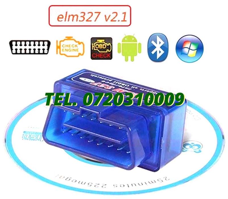 Diagnoza Multimarca Bluetooth Elm 327 Obdii Albastra
