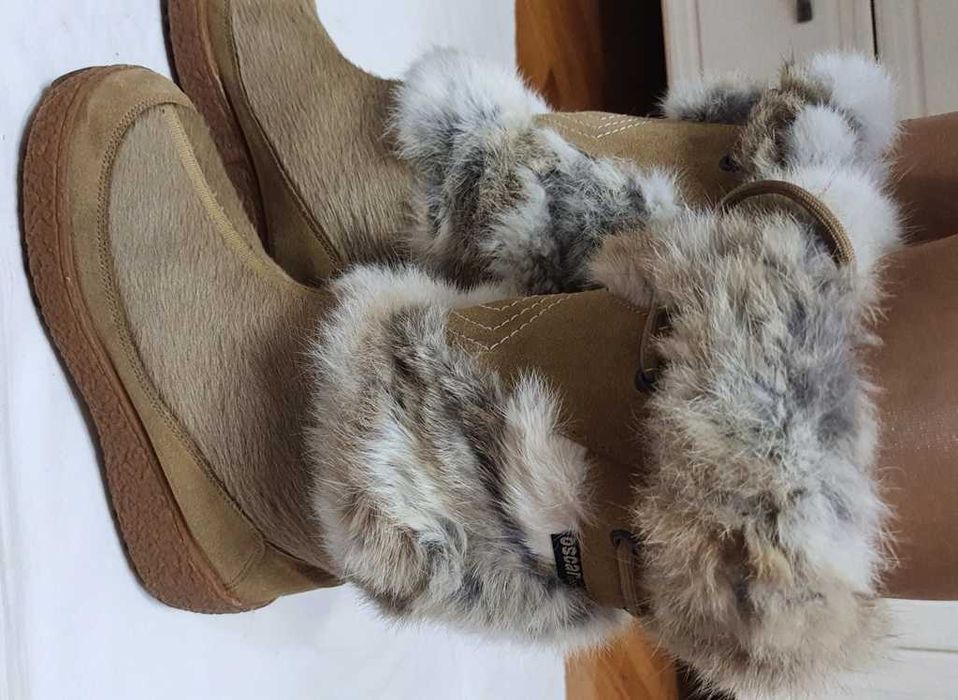 Cizme piele si blana naturala iepure de la OSCAR Sport marimea 38-38,5