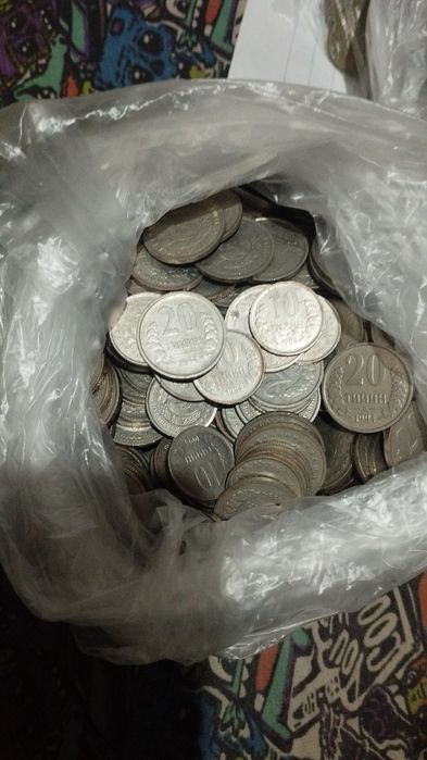 Старые монет, рубли копейки сум тийин